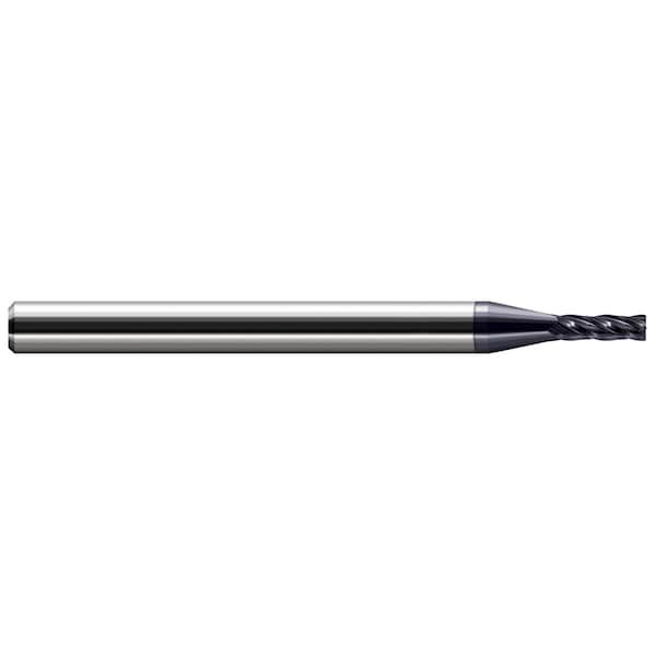 Mini End Mill-Corner Radius-Long Flute .0470" (3/64)Cutter DIAx.0100" Radius x.1870" (3/16)L of Cut